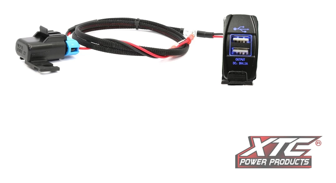 XTC Power Products Power Adapter Dual USB Power Port Polaris RZR XP - Image 2
